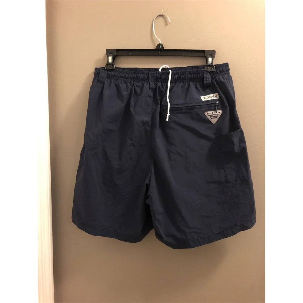 Lot Of 2 Columbia PFG Swim Trunks Adult Small Blue‎ Orange Omni Shade Pockets